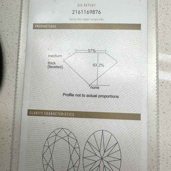 1 ct Platinum Oval Brilliant Diamond Ring Size 8 with Kasia Band - Picture 6 of 7